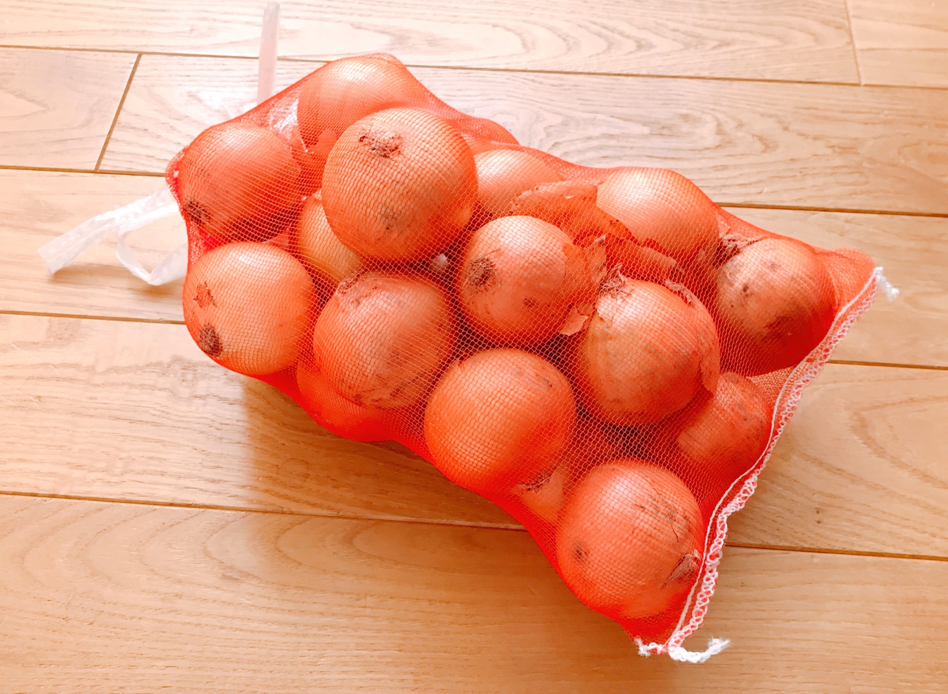 ネットに入った玉ねぎ