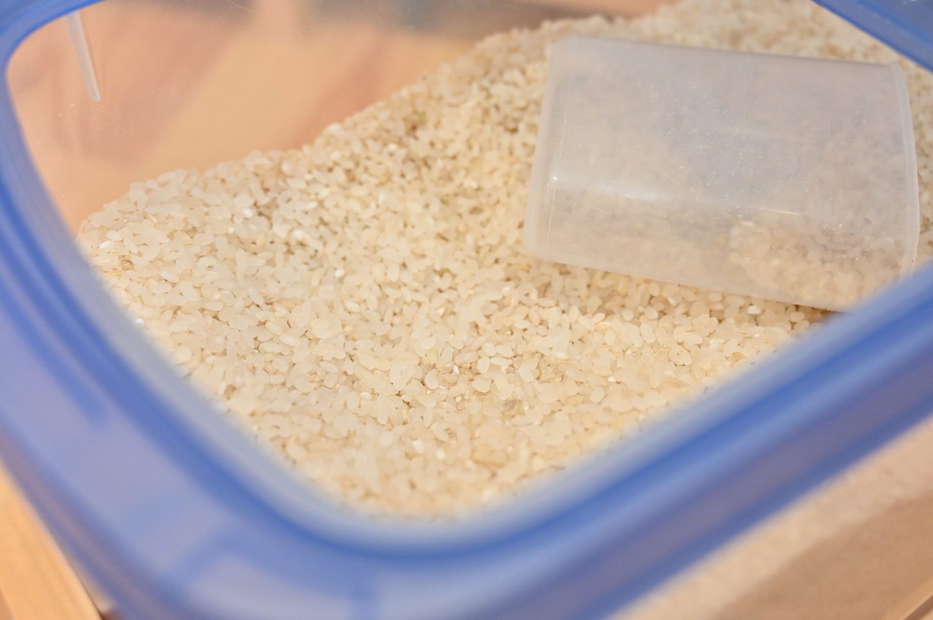 米櫃に入っている米