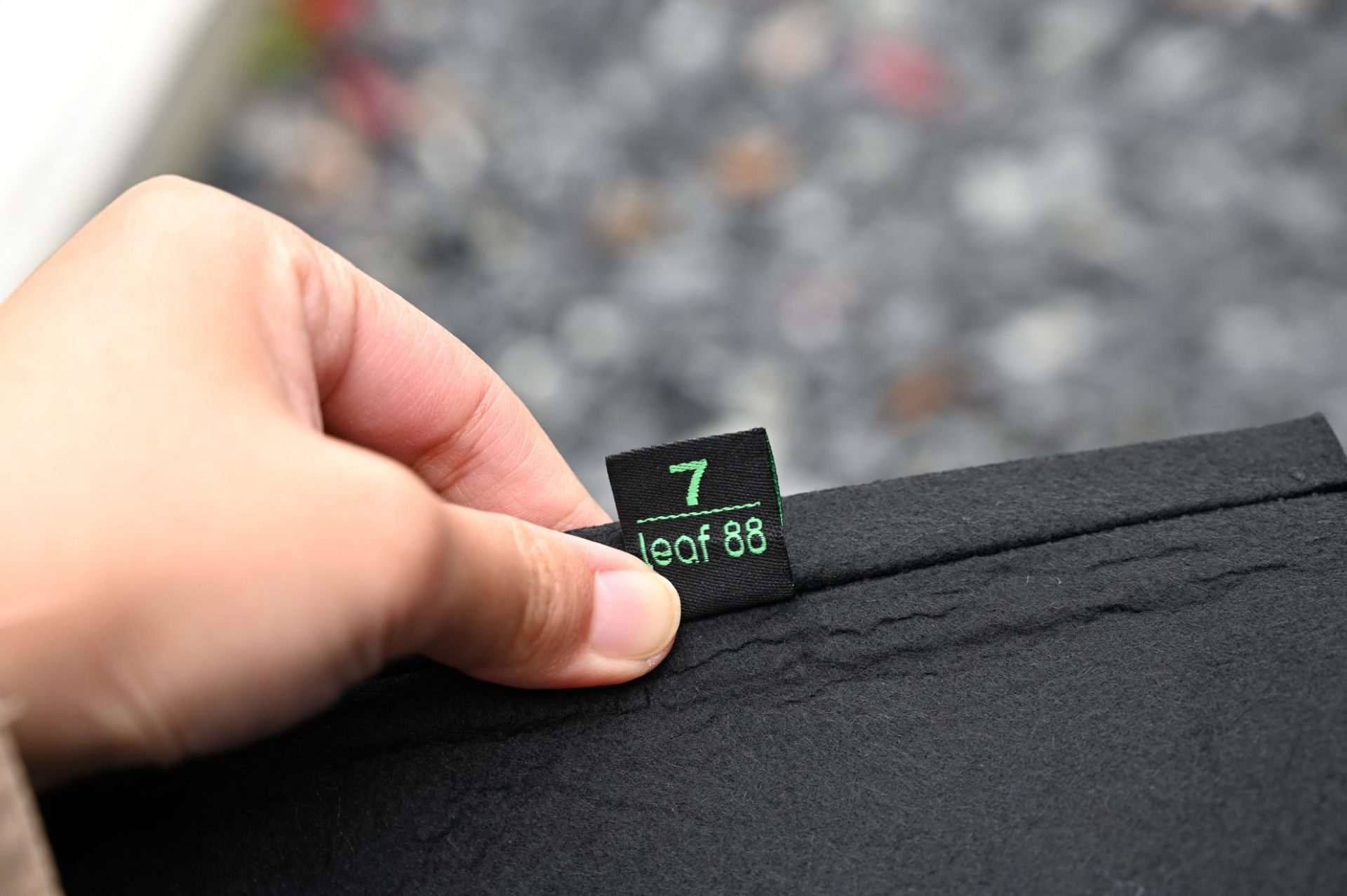 Leaf88不織布プランターのタグ